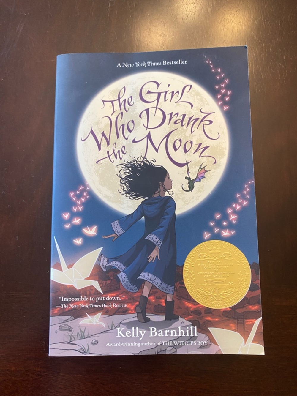 The Girl Who Drank the Moon by Kelly Barnhill - Blue Cover